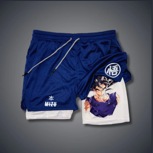 Dragon Ball Z Performance Shorts Goku Blauw