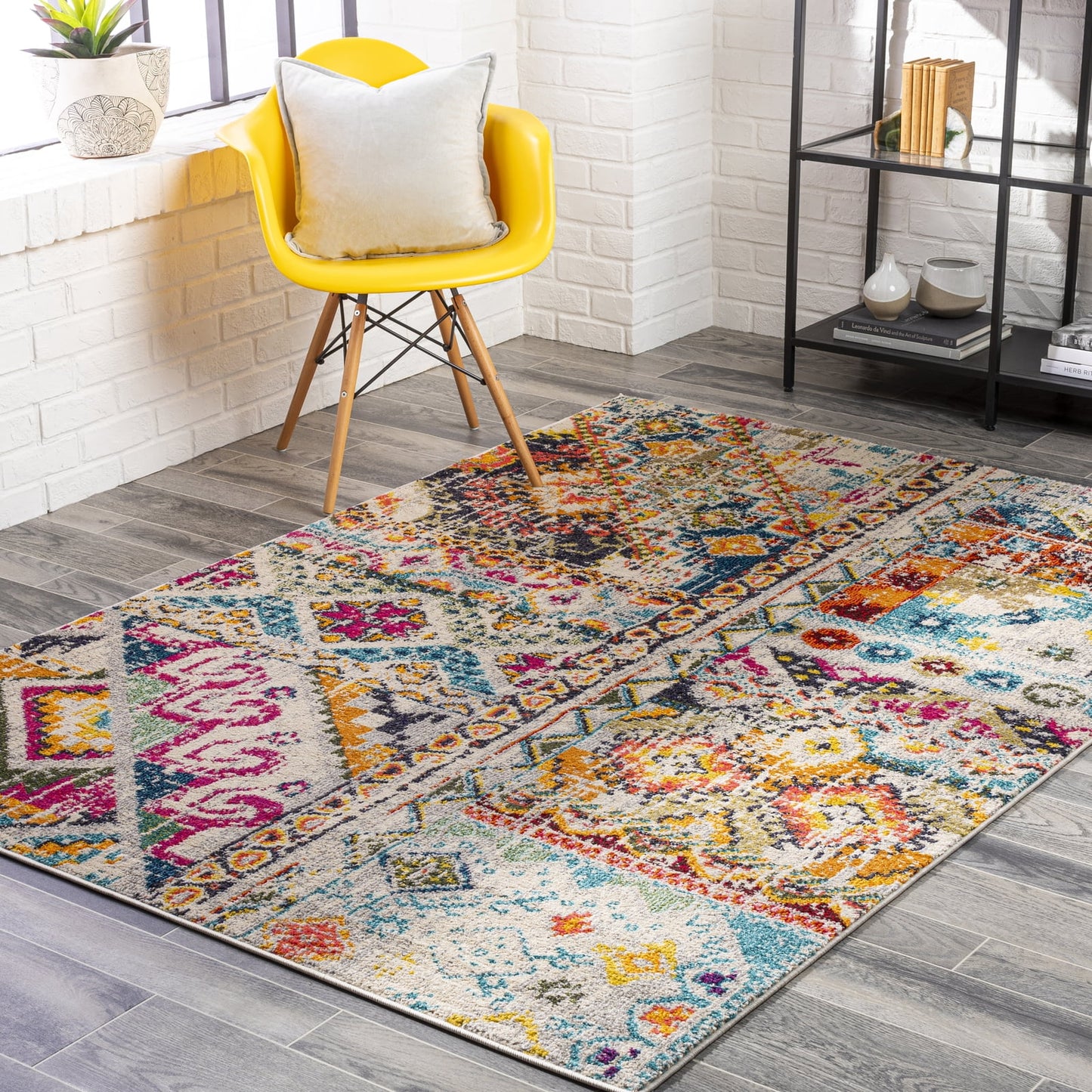 Livabliss Morocco Global Area Rug,2' x 3',Multi-Color