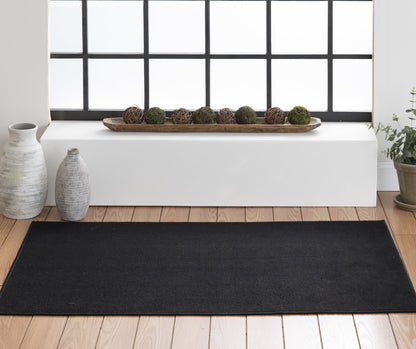 Mainstays 40"x60" Titan Black Durable Indoor Area Rug