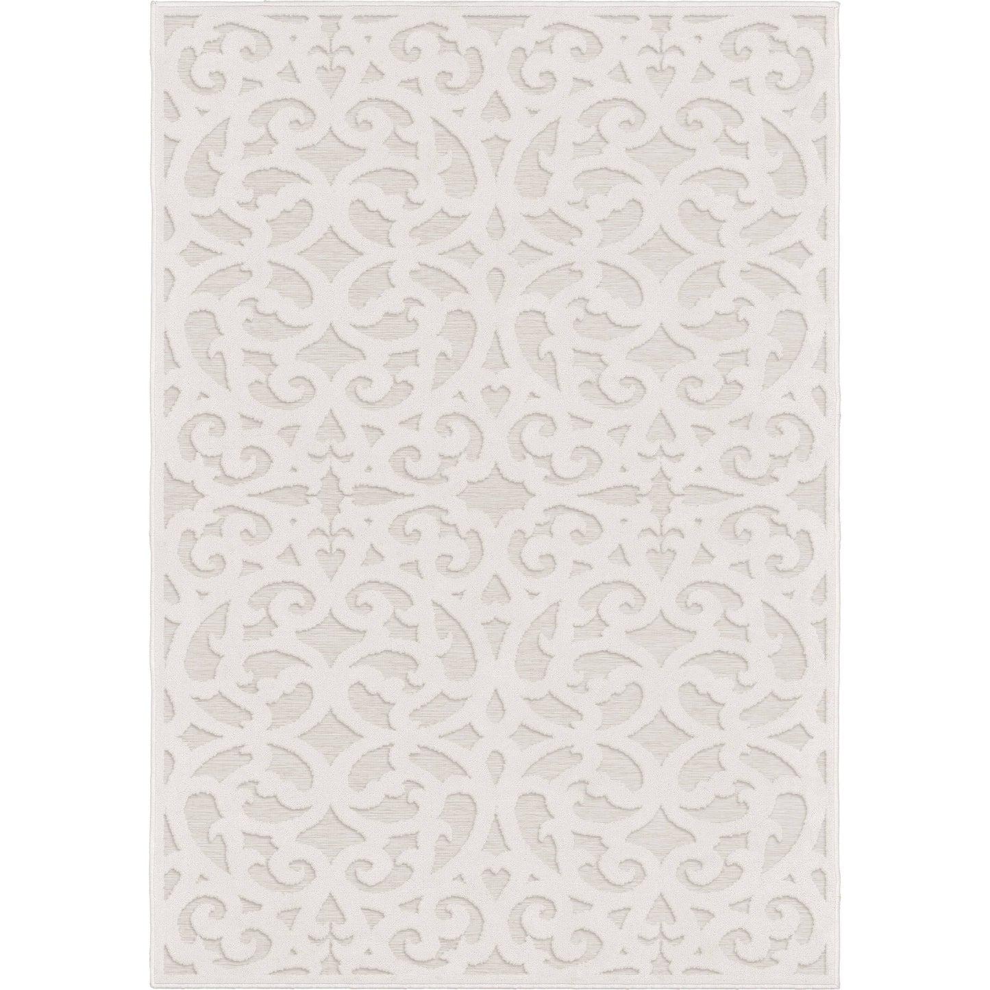 Joaquin Natural/ Ivory Flatweave Area Rug - 7'9 x 10'10