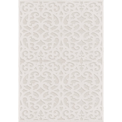 Joaquin Natural/ Ivory Flatweave Area Rug - 7'9 x 10'10