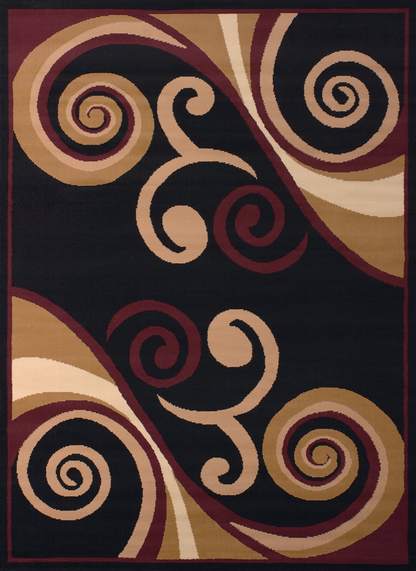 United Weavers Plaza Gabriela Accent Rug, Geometric Pattern, Burgundy, 1'11" X 3'3"