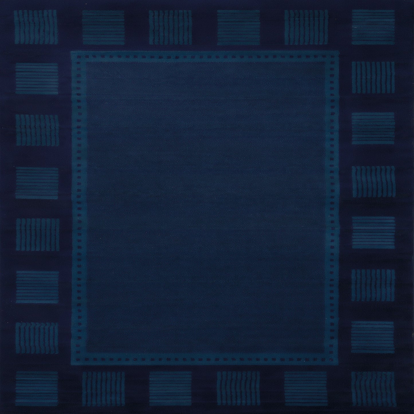 United Weavers Brunswick Monica Contemporary Border Runner Rug, Navy, 1'11" x 7'4"